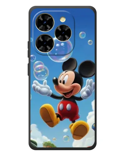 Чехол для Blackview Shark 9 с картинкой «Mickey и мыльные пузыри»