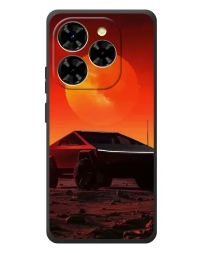 Чехол для Blackview Shark 9 с картинкой «Cybertruck на Марсе»