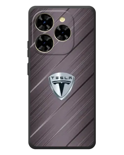 Чехол для Blackview Shark 9 с картинкой «Металлическая текстура Tesla»