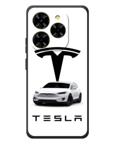 Чехол для Blackview Shark 9 с картинкой «Tesla White Style»