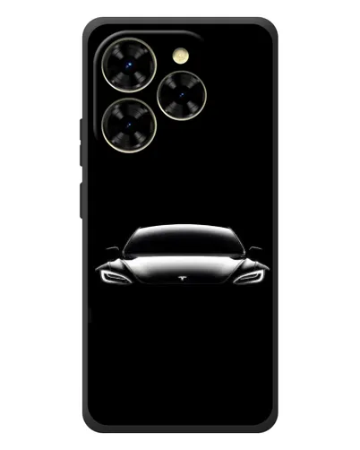 Чехол для Blackview Shark 9 с картинкой «Фары Tesla Night»