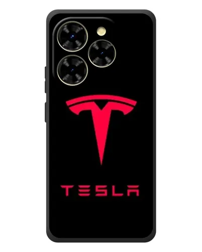Чехол для Blackview Shark 9 с картинкой «Tesla Red Logo»