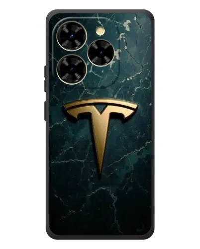 Чехол для Blackview Shark 9 с картинкой «Мраморная Tesla Gold»