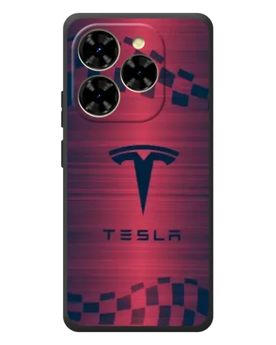 Чехол для Blackview Shark 9 с картинкой «Тесла красный карбон»