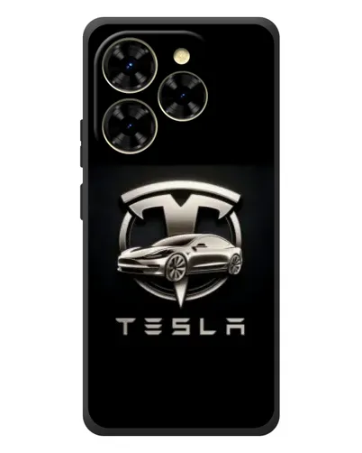 Чехол для Blackview Shark 9 с картинкой «Tesla — серебристое авто»