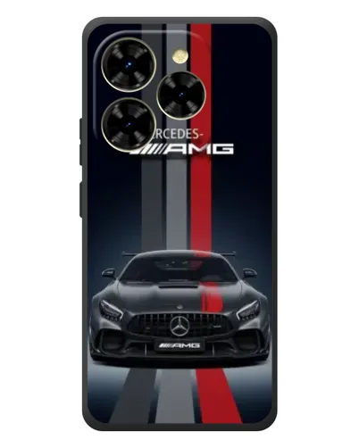 Чехол для Blackview Shark 9 с картинкой «Mercedes — белый карбон»