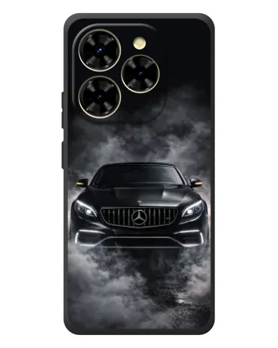 Чехол для Blackview Shark 9 с картинкой «Mercedes в дыму»