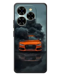 Чехол для Blackview Shark 9 с картинкой «Audi в облаках дыма»