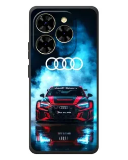 Чехол для Blackview Shark 9 с картинкой «Audi Sport — неон»