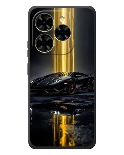 Чехол для Blackview Shark 9 с картинкой «Ночной Lamborghini драйв»