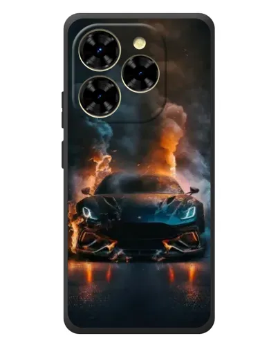 Чехол для Blackview Shark 9 с картинкой «Lamborghini дымная эстетика»