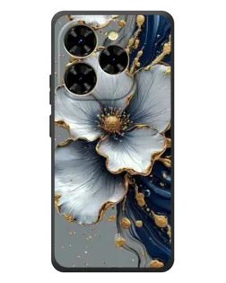 Чехол для Blackview Shark 9 с картинкой «Белый цветок и золотой флюид» Чехол для Blackview Shark 9 с картинкой «Белый цветок и золотой флюид»