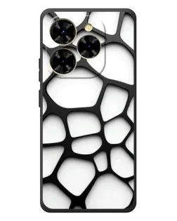 Чехол для Blackview Shark 9 с картинкой «Белая объемная сетка» Чехол для Blackview Shark 9 с картинкой «Белая объемная сетка»
