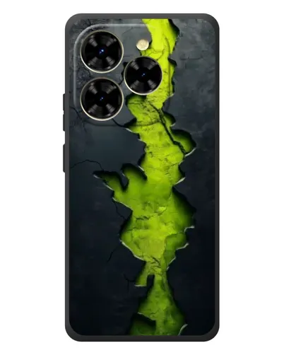 Чехол для Blackview Shark 9 с картинкой «Салатовый разлом скалы»