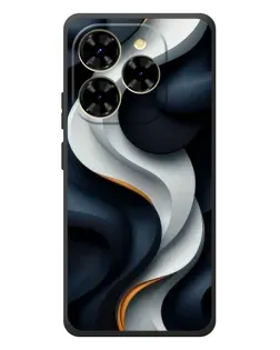 Чехол для Blackview Shark 9 с картинкой «Объемные черно-белые ленты» Чехол для Blackview Shark 9 с картинкой «Объемные черно-белые ленты»