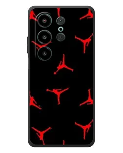 Чехол для Blackview Wave 10 с картинкой «Jordan Red Pattern»