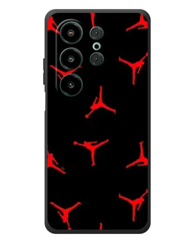 Чехол для Blackview Wave 10 с картинкой «Jordan Red Pattern»