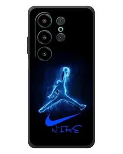 Чехол для Blackview Wave 10 с картинкой «Jordan Neon Blue»