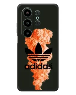 Чехол для Blackview Wave 10 с картинкой «Оранжевый дым Adidas»