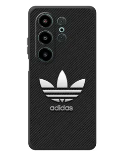 Чехол для Blackview Wave 10 с картинкой «Adidas Карбоновая текстура»