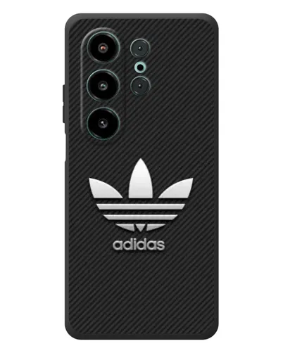Чехол для Blackview Wave 10 с картинкой «Adidas Карбоновая текстура»