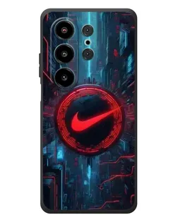 Чехол для Blackview Wave 10 с картинкой «Техногенный стиль Nike»
