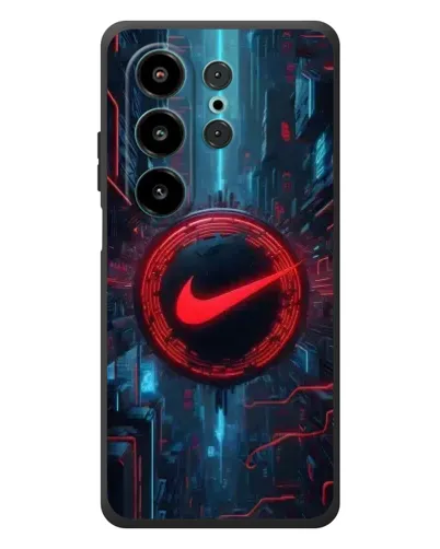 Чехол для Blackview Wave 10 с картинкой «Техногенный стиль Nike»