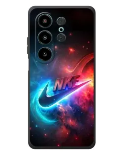 Чехол для Blackview Wave 10 с картинкой «Огненный логотип Nike»