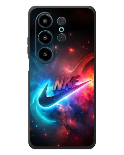 Чехол для Blackview Wave 10 с картинкой «Огненный логотип Nike»