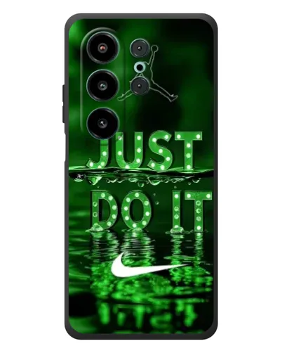 Чехол для Blackview Wave 10 с картинкой «Зеленый неоновый Nike»