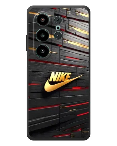 Чехол для Blackview Wave 10 с картинкой «Золотой Nike на металле»