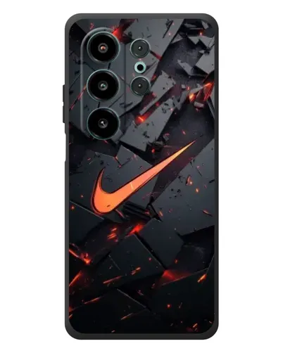 Чехол для Blackview Wave 10 с картинкой «Nike — эффект разломов»