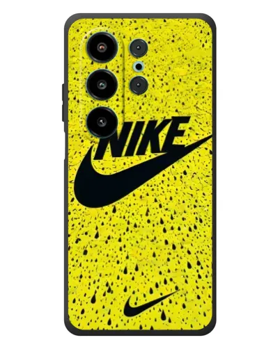 Чехол для Blackview Wave 10 с картинкой «Желтый текстурный Nike»