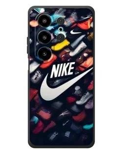 Чехол для Blackview Wave 10 с картинкой «Коллекция кроссовок Nike»