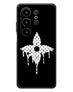 Чехол для Blackview Wave 10 с картинкой «Цветочная монограмма»