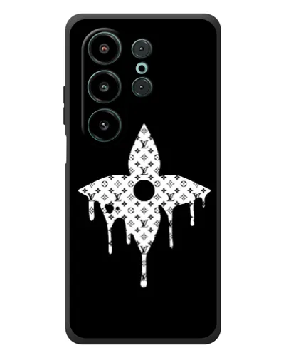 Чехол для Blackview Wave 10 с картинкой «Цветочная монограмма»