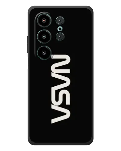 Чехол для Blackview Wave 10 с картинкой «NASA — вертикальный логотип»
