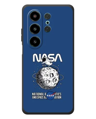 Чехол для Blackview Wave 10 с картинкой «NASA — лунная миссия»
