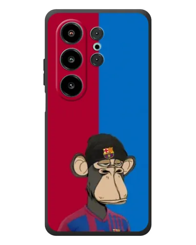 Чехол для Blackview Wave 10 с картинкой «Bored Ape — фанат Барсы»