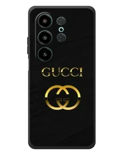 Чехол для Blackview Wave 10 с картинкой «Золотой логотип Gucci»
