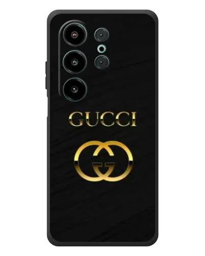 Чехол для Blackview Wave 10 с картинкой «Золотой логотип Gucci»