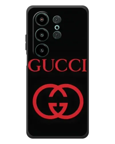 Чехол для Blackview Wave 10 с картинкой «Gucci — красный логотип»