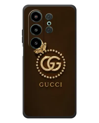 Чехол для Blackview Wave 10 с картинкой «Gucci — золотая бабочка»