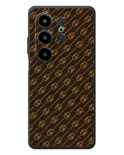 Чехол для Blackview Wave 10 с картинкой «Gucci — золотые диагонали»