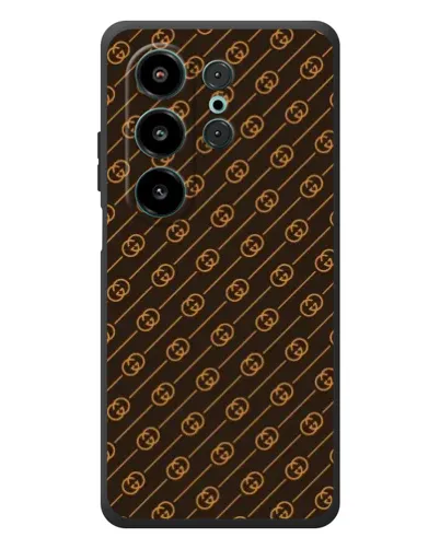 Чехол для Blackview Wave 10 с картинкой «Gucci — золотые диагонали»
