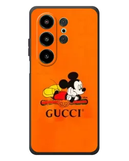 Чехол для Blackview Wave 10 с картинкой «Микки Маус Gucci — оранж»