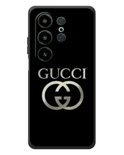 Чехол для Blackview Wave 10 с картинкой «Gucci — золото на черном»