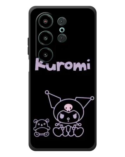 Чехол для Blackview Wave 10 с картинкой «Kuromi — черный минимализм»