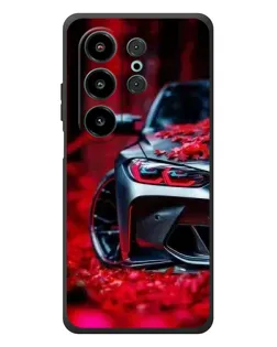 Чохол для Blackview Wave 10 з картинкою «Спортивна BMW та квіти»