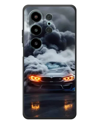 Чохол для Blackview Wave 10 з картинкою «BMW у диму»